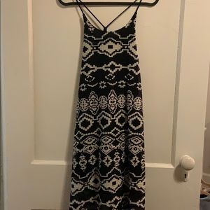 Black and white dress with pattern